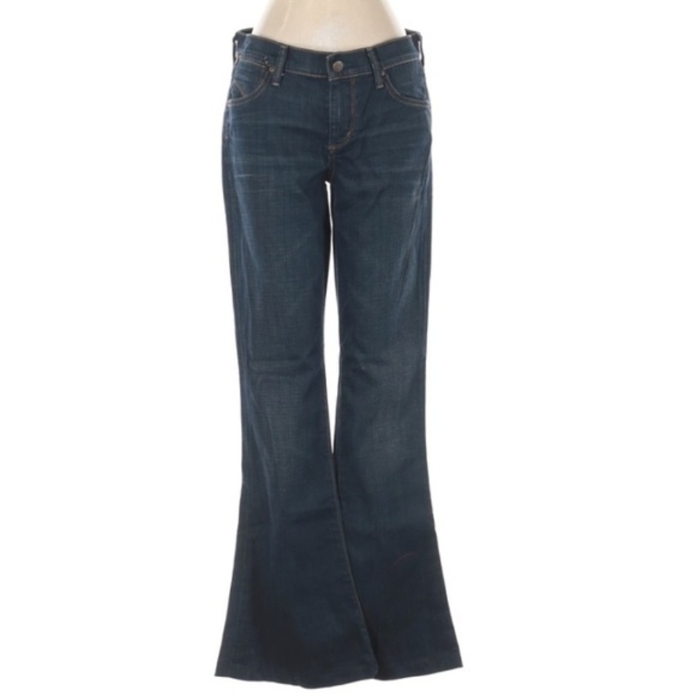 Citizens of Humanity size 28 dark blue BOHO mid rise stretch flare leg jeans